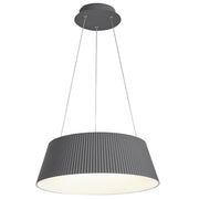 Gilles Ribbed Grey Or White 45W LED Pendant Light With CCT Adjustable Remote - Lighting.co.za