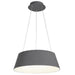 Gilles Ribbed Grey Or White 45W LED Pendant Light With CCT Adjustable Remote - Lighting.co.za