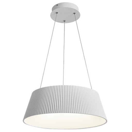 Gilles Ribbed Grey Or White 45W LED Pendant Light With CCT Adjustable Remote - Lighting.co.za