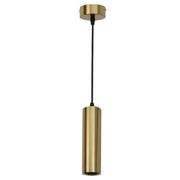 Helios Black Gold White Chrome Tube Pendant Light - Lighting.co.za