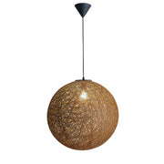 Habitat Natural Brown Twine Ball Pendant Light 3 Sizes - Lighting.co.za
