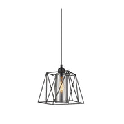 Baja Black and Smoke Glass Lantern Pendant Light - Lighting.co.za