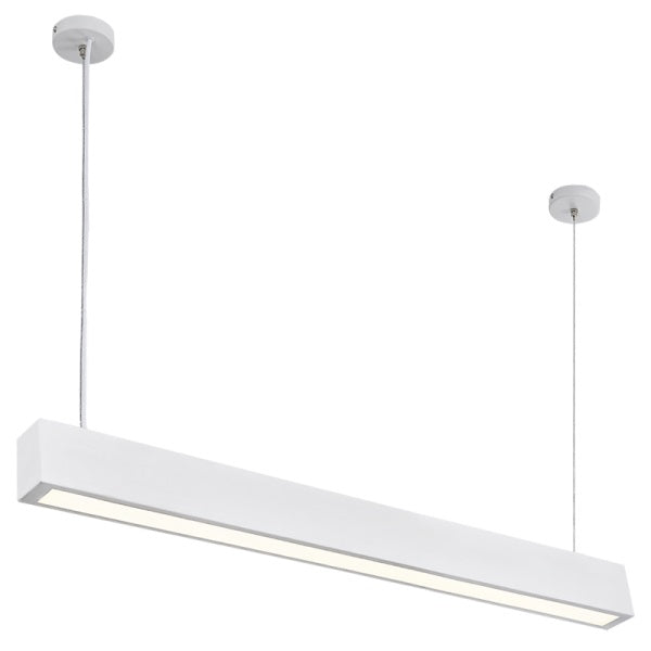 Lynx Slim 12W LED White Rectangle Pendant Light - Lighting.co.za