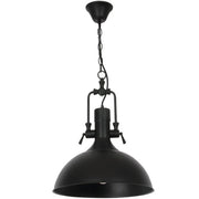 Minli Industrial Black Metal Pendant Light - Lighting.co.za