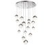 Lucci Chrome And Clear LED 16 Light Cluster Pendant Light - Lighting.co.za