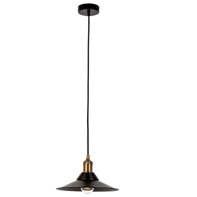 Romo Matt Black Vintage Pendant Light - Lighting.co.za