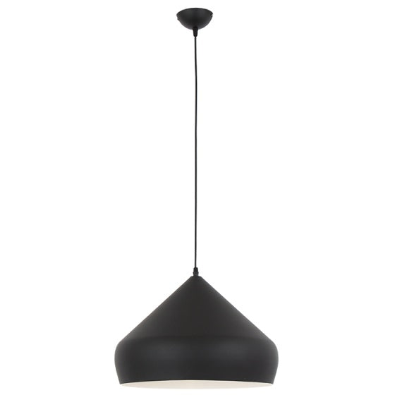 Nordic 400 Plain Black Pendant Light - Lighting.co.za