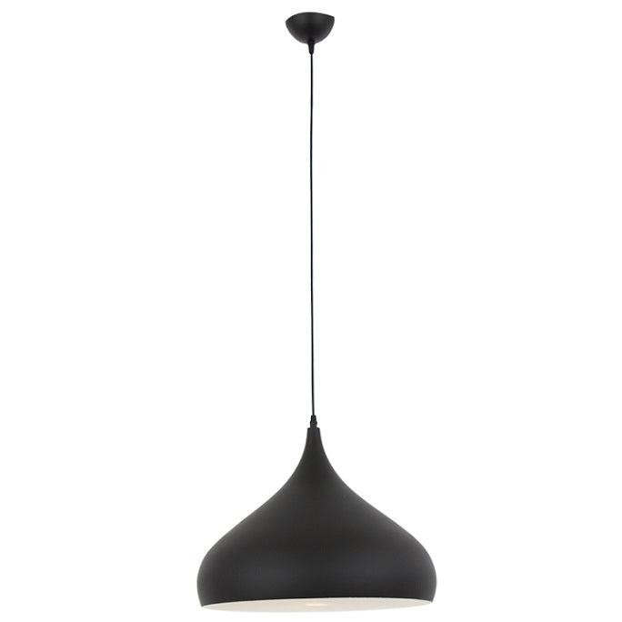 Nordic 420 Plain Black Pendant Light - Lighting.co.za