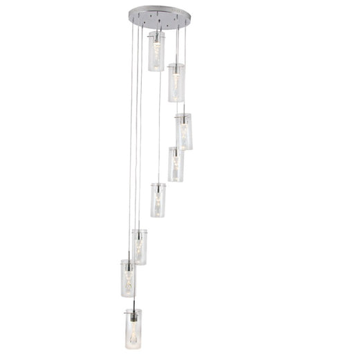 Ambrose Crystal And Clear Glass LED 8 Light Cluster Pendant Light - Lighting.co.za