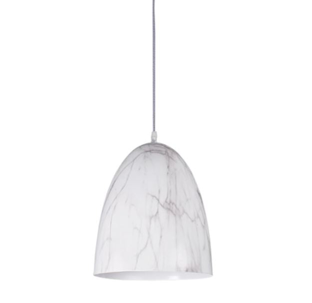 Cilla Metal Dome With Marble Finish Pendant Light - Lighting.co.za