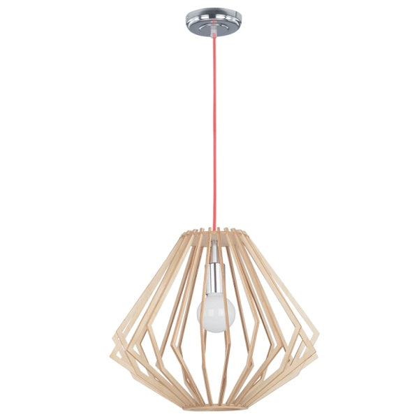 Stockholm Tapered Natural Wood Pendant Light - Lighting.co.za