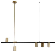Amalfi 5 Light Brass Look or Chrome Stem Pendant Light - Lighting.co.za