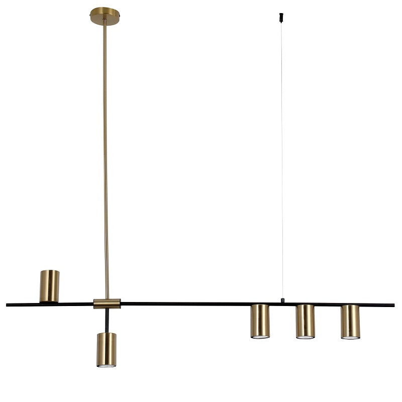 Amalfi 5 Light Brass Look or Chrome Stem Pendant Light - Lighting.co.za
