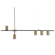 Amalfi 5 Light Brass Look or Chrome Stem Pendant Light - Lighting.co.za