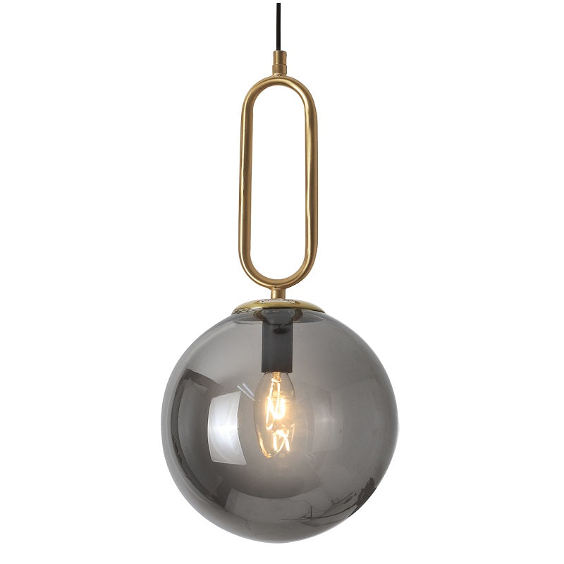 Ebbe Mood Brass Look or Chrome Glass Ball Pendant Light - Lighting.co.za