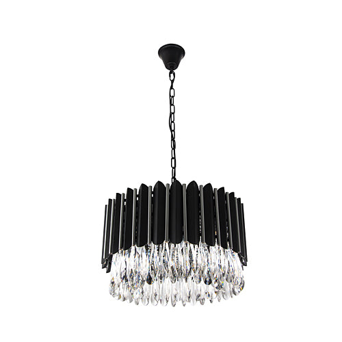 Westhouse Black and Clear Crystal Pendant Light - Lighting.co.za