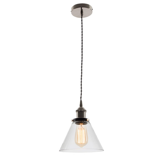 Hindley Cone Clear Glass Pendant Light - Lighting.co.za