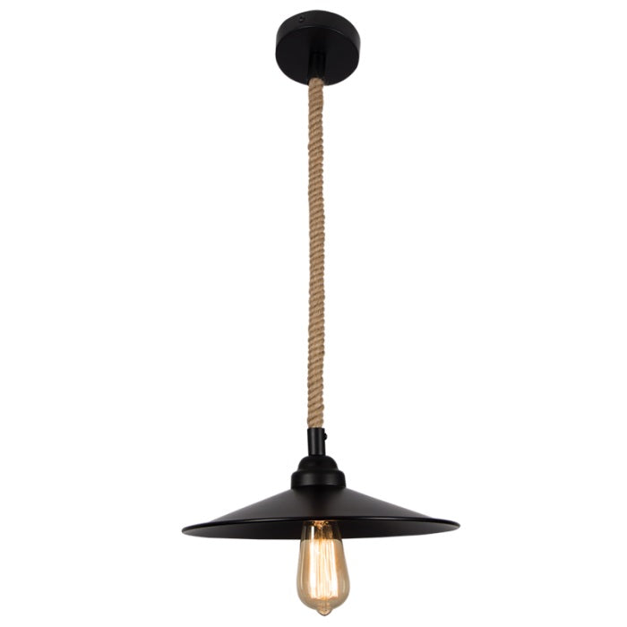 Open Rope Vintage Black Pendant Light - Lighting.co.za