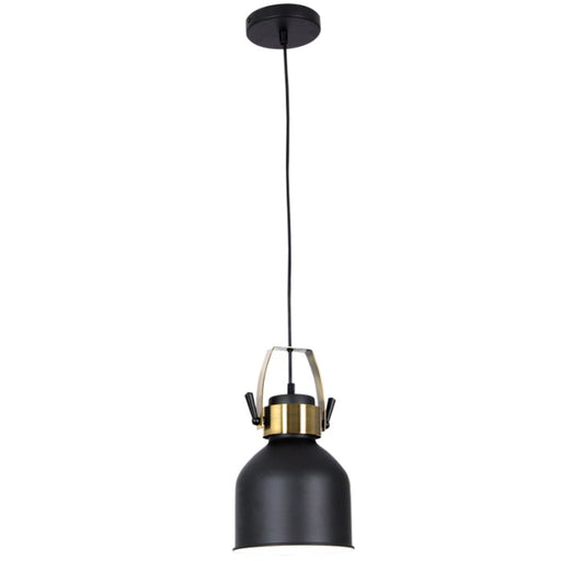 Uno Bell Black And Gold Pendant Light - Lighting.co.za