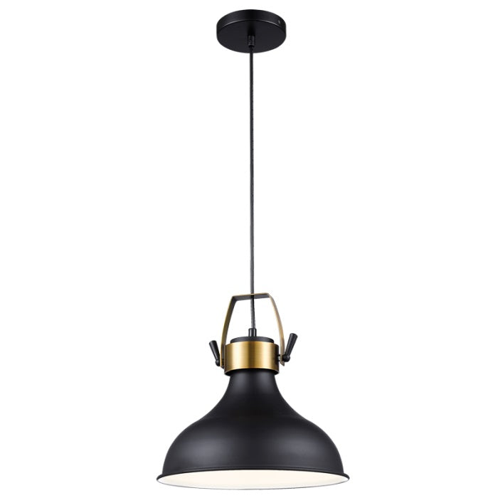 Uno Curve Black And Gold Pendant Light - Lighting.co.za