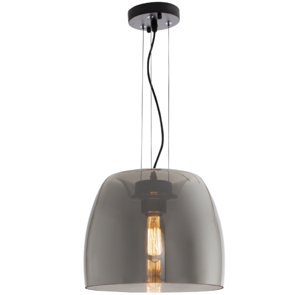Beck Smoke Glass 1 Light Pendant Light - Lighting.co.za