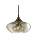 Manor Large Antique Brass and Cognac Glass Pendant Light - Lighting.co.za