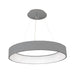 George Ribbed Grey Or White LED Pendant Light With CCT Adjustable Remote - Lighting.co.za