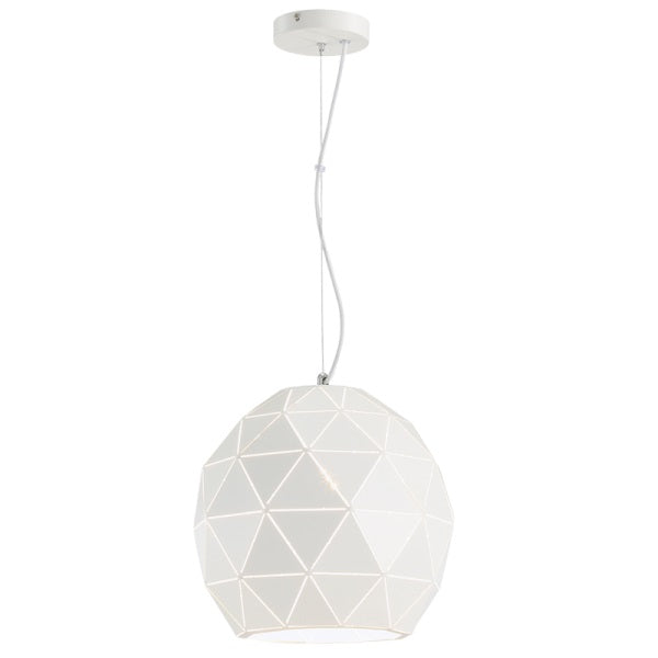 Harper White Facet Dome Pendant Light - Lighting.co.za