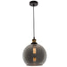Hindley Smoke Or Amber Glass Ball Pendant Light - Lighting.co.za