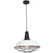 Ridley Black And White Industrial Cage Pendant Light - Lighting.co.za