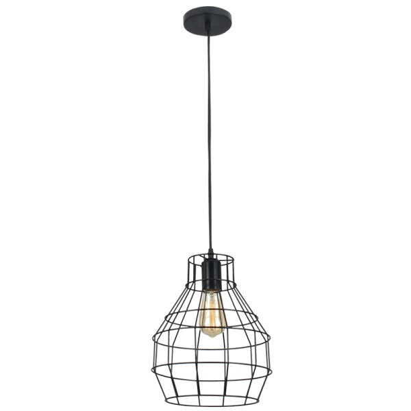Belami Black Wire Grid Pendant Light - Lighting.co.za