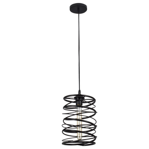 Twirl Black Wire Pendant Light - Lighting.co.za