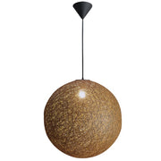 Habitat Natural Brown Twine Ball Pendant Light 3 Sizes - Lighting.co.za