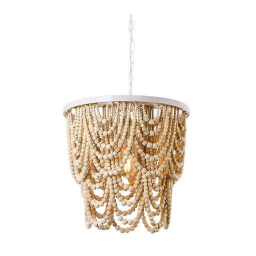 Zanzibar Natural Wooden Bead Chandelier - Lighting.co.za