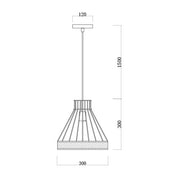 Valeria Black Metal Mesh Industrial Pendant Light - Lighting.co.za