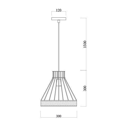 Valeria Black Metal Mesh Industrial Pendant Light - Lighting.co.za