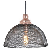 Casa Black and Copper Double Mesh Pendant Light - Lighting.co.za
