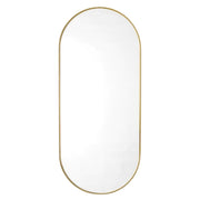 Pill LED Backlit Gold or Black Round Wall Mirror 4 Sizes - Lighting.co.za