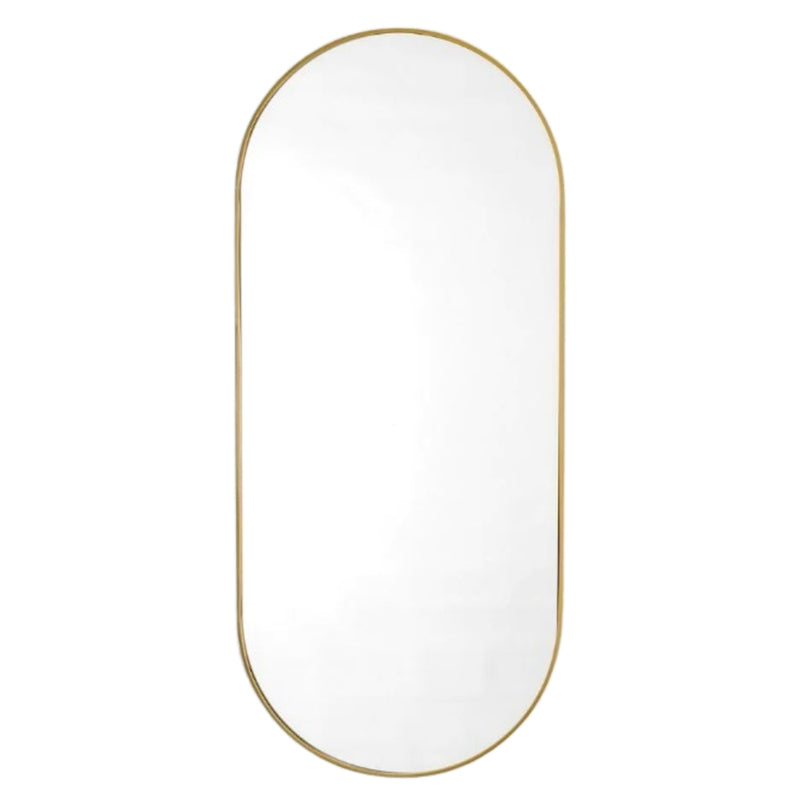 Pill LED Backlit Gold or Black Round Wall Mirror 4 Sizes - Lighting.co.za