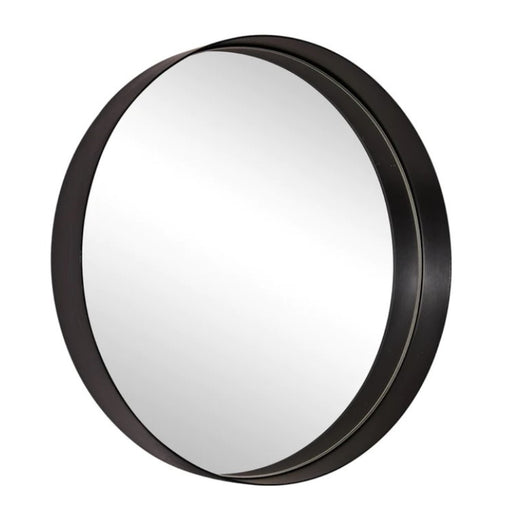 Elling Thin Round Black or Gold Deep Set Wall Mirror - Lighting.co.za