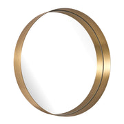 Elling Thin Round Black or Gold Deep Set Wall Mirror - Lighting.co.za