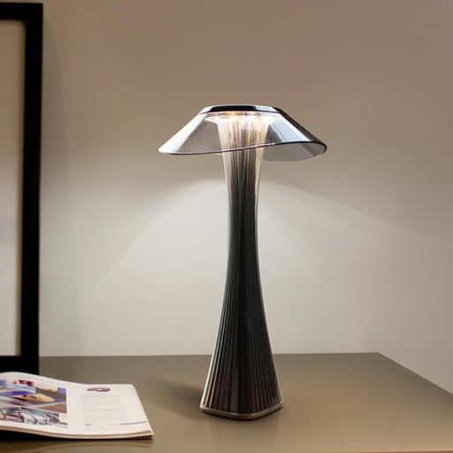 Mushroom Grey Rechargeable Portable Table Lamp - Lighting.co.za