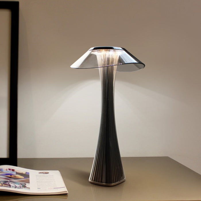 Mushroom Grey Rechargeable Portable Table Lamp - Lighting.co.za