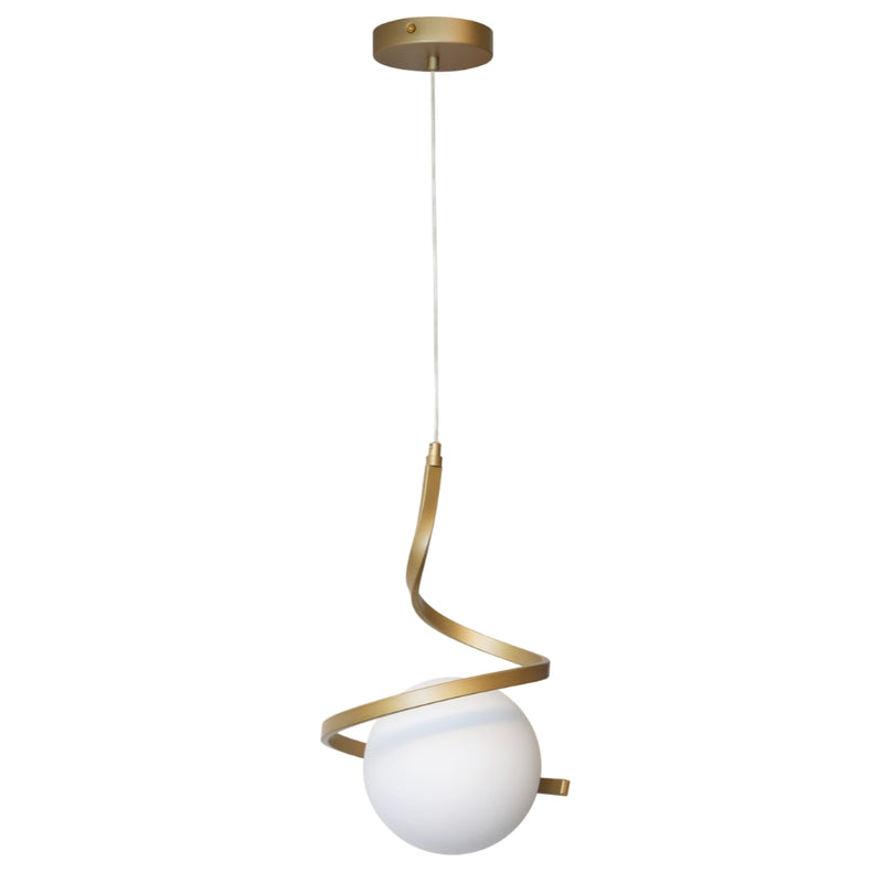 Infinity Black | Gold and Glass Ball Pendant Light - Lighting.co.za