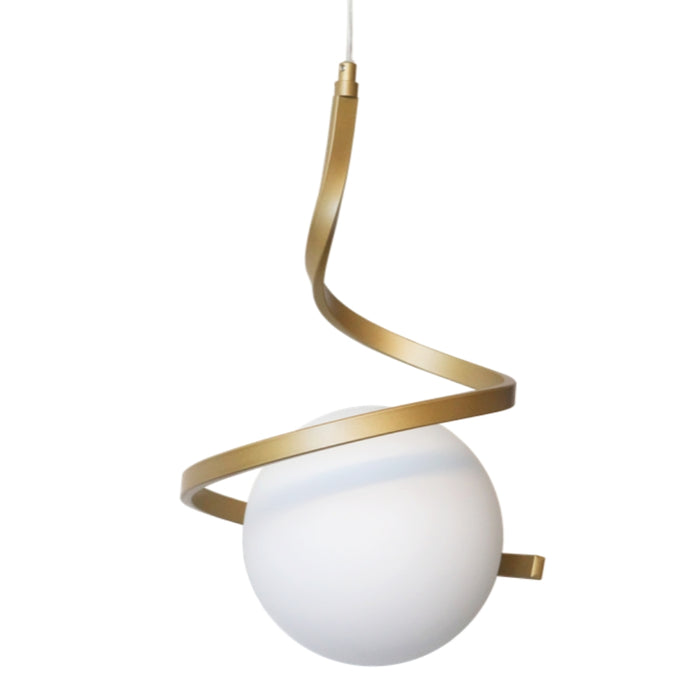 Infinity Black | Gold and Glass Ball Pendant Light - Lighting.co.za