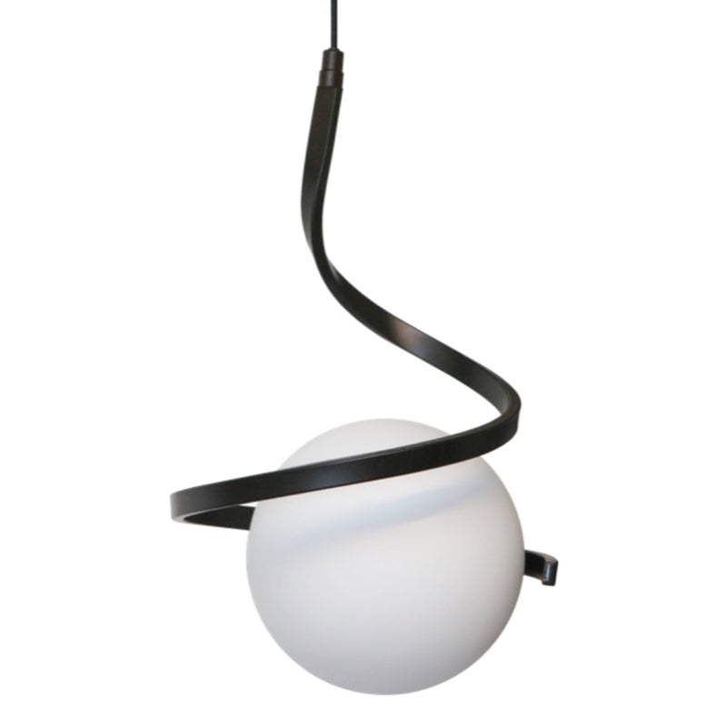 Infinity Black | Gold and Glass Ball Pendant Light - Lighting.co.za