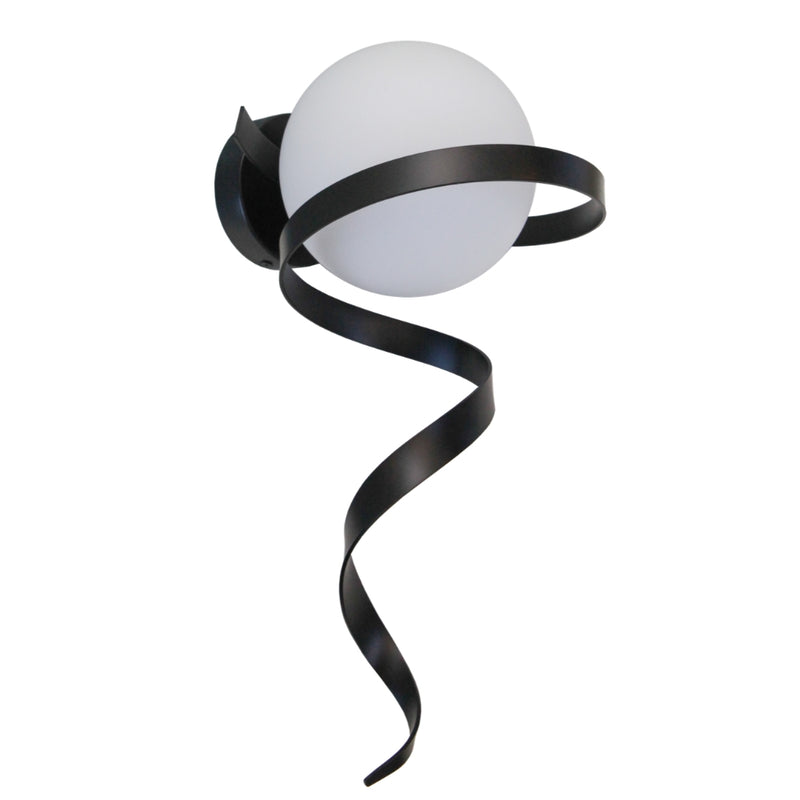 Infinity Black | Gold and Glass Ball Wall Light - Lighting.co.za