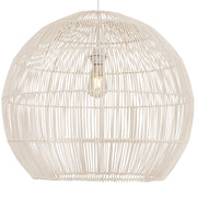 Lamaria Black or White Woven Rattan Pendant Light - Lighting.co.za