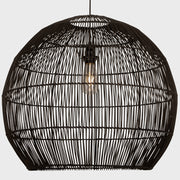 Lamaria Black or White Woven Rattan Pendant Light - Lighting.co.za