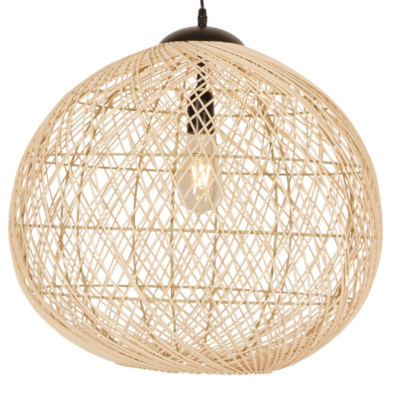 Souria Natural Woven Rattan Pendant Light - Lighting.co.za